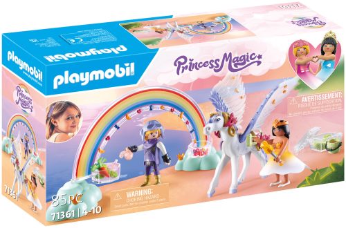 PLAYMOBIL, 71361 Princess Magic Himmlischer Pegasus mit Regenbogen, Konstruktionsspielzeug