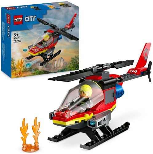 LEGO, 60411 Feuerwehrhubschrauber Multicolor