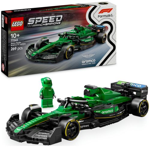 LEGO, 77245 Speed Champions Aston Martin Aramco F1 AMR24 Rennauto, Konstruktionsspielzeug