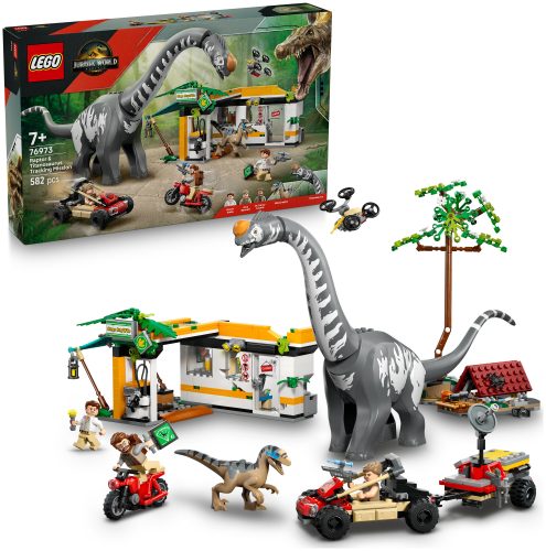 LEGO, LEGO® Spielbausteine »Jurassic World Raptor Titanosaurus: Grosse Fährtensuche«, (582 St.)