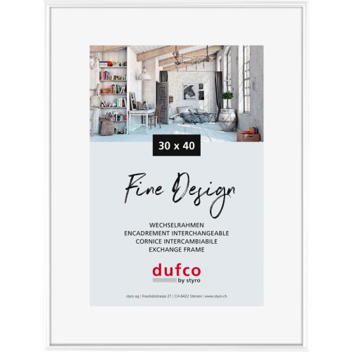 DUFCO Bilderrahmen 30x40cm 1400.40041 Fine Design weiss