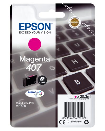 Epson, Epson 407 - 20.3 ml - L-Größe - Magenta - Original - Tintenpatrone