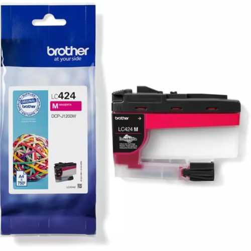 undefined, Brother LC-424M Druckerpatrone 1 Stück(e) Original Magenta
