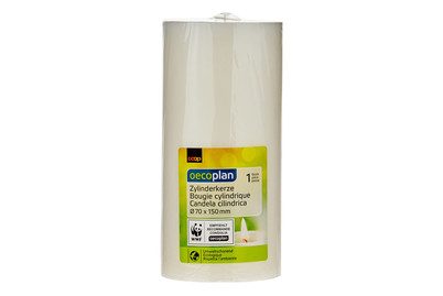 Coop, Oecoplan Zylinderkerze 70x150mm weiss