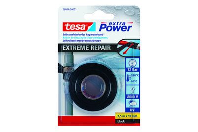 Tesa, tesa 56064-01-00 56064-01-00 Reparaturband Schwarz (L x B) 2.5 m x 19 mm 1 Rolle(n)
