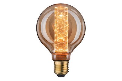 Paulmann, LED-Globelampe E27 4W G95 Innenkolben Spiralmuster