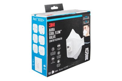 3M ATEMSCHUTZMASKE AURA 9322+