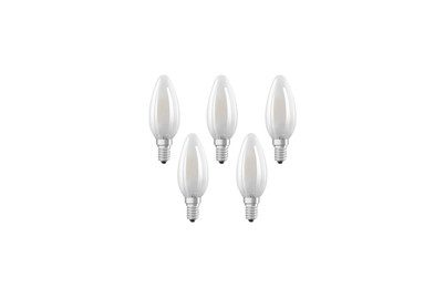 OSRAM LED EEK A++ (A++ - E) E14 Kerzenform 4 W = 40 W Warmweiß (Ø x L) 35 mm x 100 mm Filament 5 St.