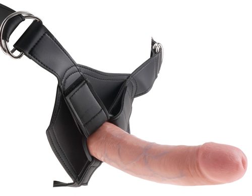 King Cock, King Cock - King Cock Strap-On Harness 8´´ - Umschnalldildo