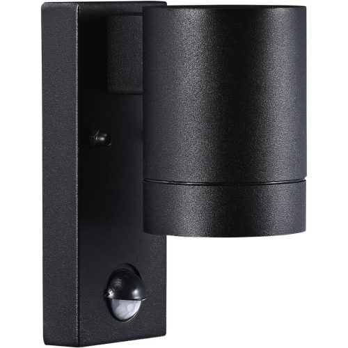 Außenwandleuchte Tin Maxi Sensor, schwarz