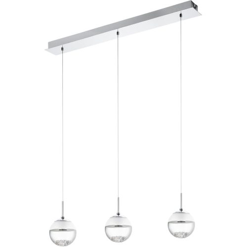 Längliche LED-Hängeleuchte Montefio m. Kristall