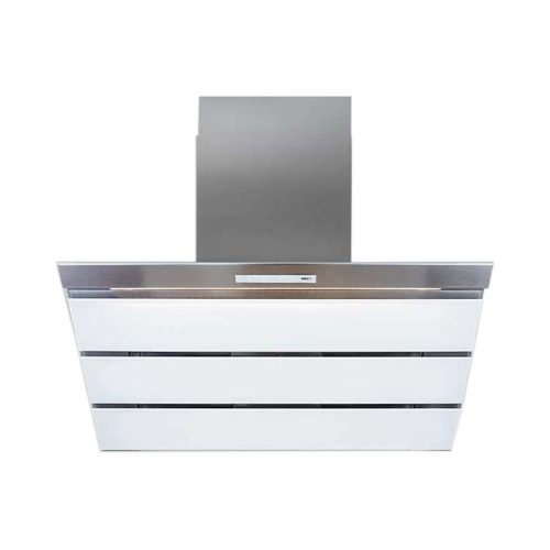 Wesco, Wesco WHC virago 90 Dunstabzugshaube Abluft hinten Glas weiss