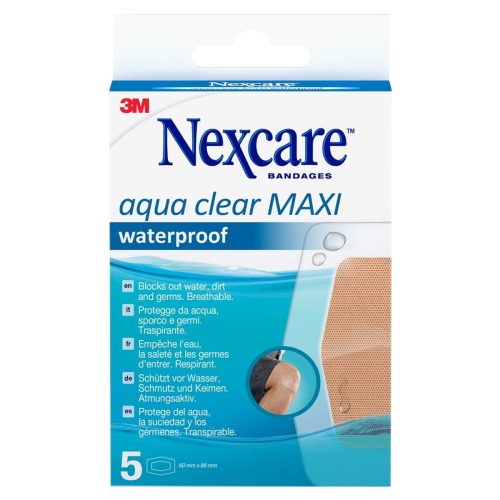 3m, 3M Aqua Clear Maxi waterproof 59x88mm (5 Stück)