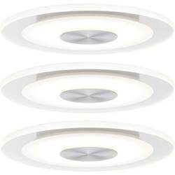 Paulmann Whirl 92907 LED-Einbauleuchte 3er Set EEK: LED (A++ - E) 16.5 W Warm-Weiß Aluminium (gebürstet), Satin