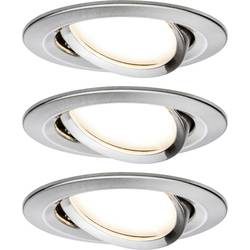 Paulmann 93447 Nova Einbauleuchte 3er Set EEK: A+ (A++ - E) LED LED 19.5 W Edelstahl (gebürstet)