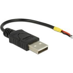 DeLock Stromkabel, USB-A Stecker -  offen