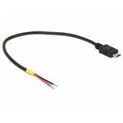 DeLock Stromkabel, USB-MicroB -  offen, 20cm