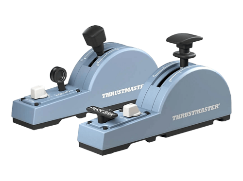 Thrustmaster, THRUSTMASTER TCA Quadrant Add-On Airbus Edition - Joystick (Schwarz/Grau)