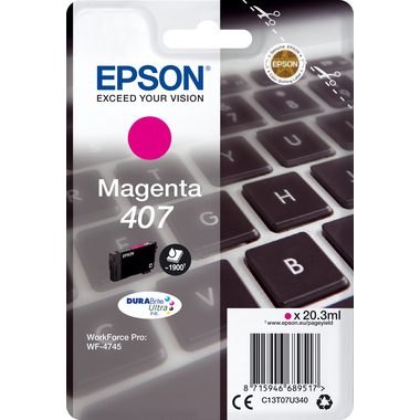 Epson, Epson 407 - 20.3 ml - L-Größe - Magenta - Original - Tintenpatrone