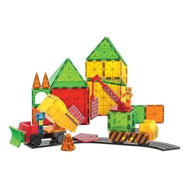 Magna-Tiles, Magna-Tiles Bausteinmodell Baustelle XL 50-teilig