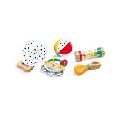 Hape, Hape Greifspielzeug »5-in-1-Baby-Sensorik-Set 5-tlg«