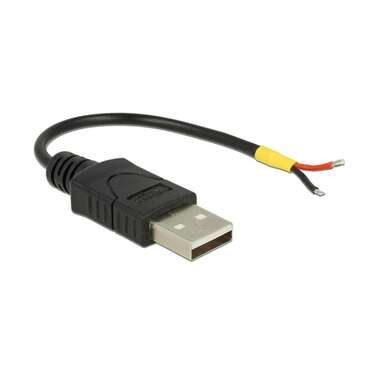 Delock, DeLock Stromkabel, USB-A Stecker -  offen