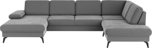 SIT&MORE, sit&more Wohnlandschaft »Morris U-Form inkl. Sitztiefenverstellung«, wahlweise mit Bettfunktion, Bettkasten und Armteilverstellung