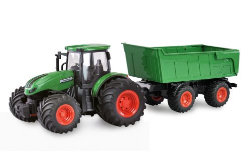 AMEWI, Amewi Traktor mit Kippanhänger, Grün 1:24, RTR