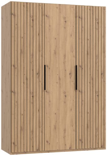 MID.YOU, MID.YOU Drehtürenschrank in eiche artisan , Andorra , Metall , 2 Fächer , 150x216x58 cm , Dekorfolie,Dekorfolie,Nachbildung,Nachbildung , umfangreiches Zubehör erhältlich, In verschiedenen Grössen erhältlich, in verschiedenen Holzdekoren erhäl