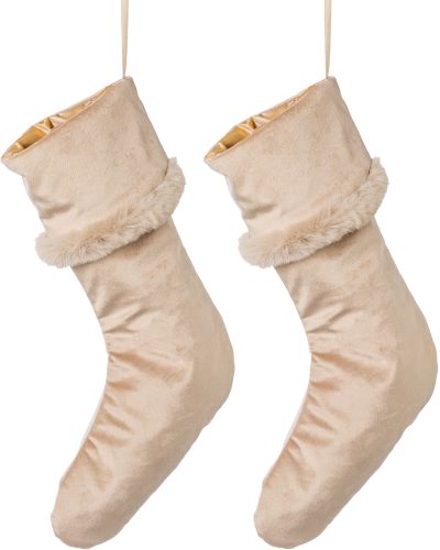 Creativ Home, Creativ home Dekohänger, Stiefel aus Samtstoff, Höhe ca. 45 cm