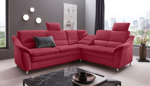 PLACES OF STYLE, Places of Style Ecksofa »Cardoso«, Federkern, wahlweise mit Bett, Schubkasten, teilweise Relaxfunktion