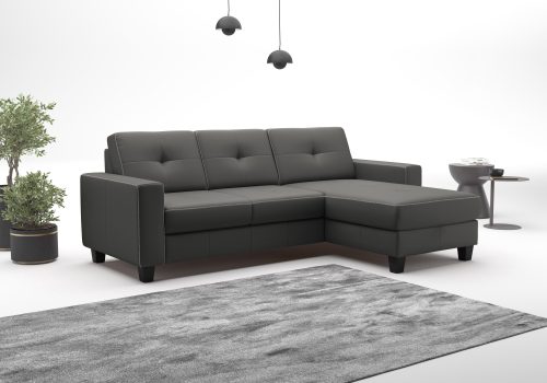 PLACES OF STYLE, PLACES OF STYLE Ecksofa »Varese« wahlweise mit Bettfunktion und Bettkasten