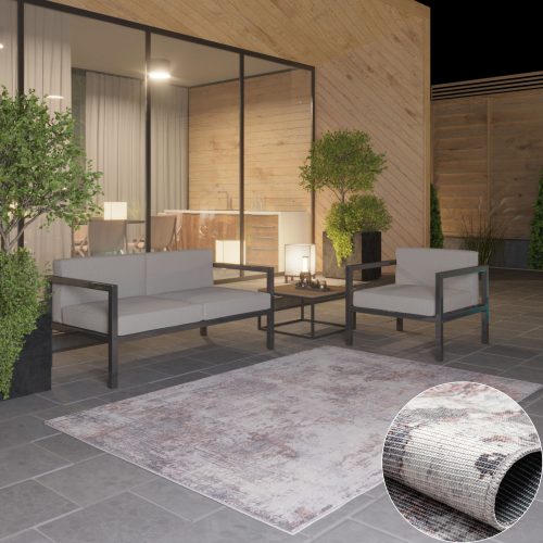 HOME AFFAIRE, Myflair Möbel & Accessoires Teppich »Kollektion Avery«, rechteckig, 2 mm Höhe, Flachgewebe, waschbar bis 30 Grad, besonders weich durch Microfaser, ideal im Wohnzimmer, Schlafzimmer, Esszimmer & Küche, Indoor & Outdoor geeignet