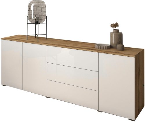 GOODproduct, GOODproduct Sideboard "PARIS" 1 Stk. tlg. Moderne 190cm breite grifflose Kommode, vielseitig einsetzbar
