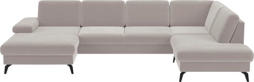 SIT&MORE, sit&more Wohnlandschaft »Morris U-Form inkl. Sitztiefenverstellung«, wahlweise mit Bettfunktion, Bettkasten und Armteilverstellung