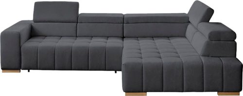 exxpo - sofa fashion, exxpo - sofa fashion Ecksofa »Elianos, hoher Sitzkomfort, aufwendige Kreuzsteppung im Sitz, L-Form« Kopfteile & Sitztiefe verstellbar, ohne Bettfunktion