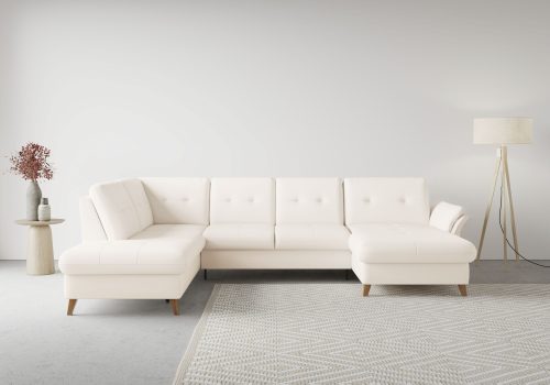 SIT&MORE, sit&more Wohnlandschaft »Göteborg«, inklusive Sitztiefenverstellung und Federkern, wahlweise mit Bettfunktion und Bettkasten