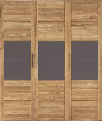 PREMIUM COLLECTION BY HOME AFFAIRE, Premium collection by Home affaire Drehtürenschrank »Chamara«, aus massivem Eichenholz, in unterschiedlichen Schrankbreiten erhältlich, Höhe 218 cm