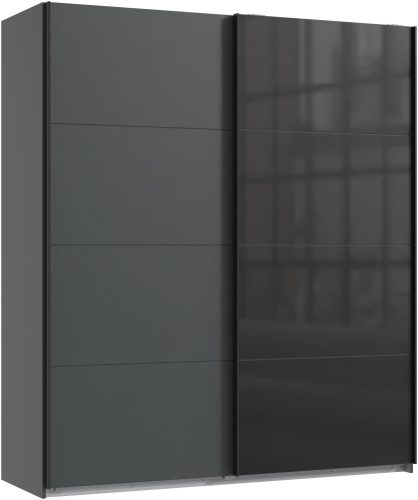 Schwebetürenschrank MIDNIGHT grafit 2 Türen