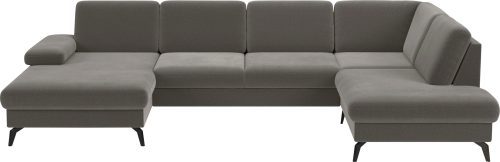 SIT&MORE, sit&more Wohnlandschaft »Morris U-Form inkl. Sitztiefenverstellung«, wahlweise mit Bettfunktion, Bettkasten und Armteilverstellung