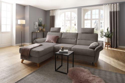 HOME AFFAIRE, Home affaire Ecksofa »Westerland«, Federkern-Polsterung, wahlweise mit Bettfunktion, Bettkasten und Armlehnverstellung