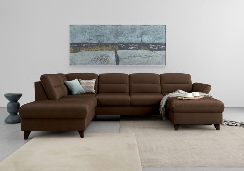 sit&more Wohnlandschaft »Mellum«, inklusive Federkern, wahlweise mit Bettfunktion, Stauraum und Armteilfunktion