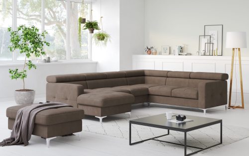 Cotta, COTTA Wohnlandschaft »Sammy U-Form«, mit Kopfteilverstellung, optional mit Bettfunktion und Bettkasten