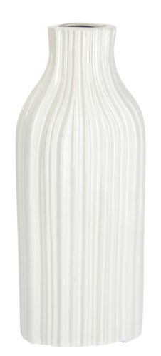 IGEA, I.GE.A. Dekovase »Blumenvase aus Keramik, geriffelt, bauchig, glänzend, Keramikvase«, (1 St.), Deko-Vase für Blumen, Pampasgras, Trocken- oder Kunstblumen u. Zweige