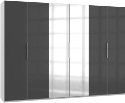 Fresh To Go Kleiderschrank »Level«, mit Glas- und Spiegeltüren
