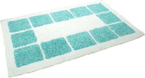 MESANA, MESANA Badematte »Karo Melange«, Höhe 15 mm, rutschhemmend beschichtet, fussbodenheizungsgeeignet, Badteppich, reine Baumwolle, modernes Design, waschbar, rechteckig & quadratisch erhältlich