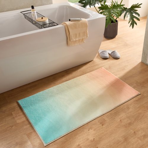Gino Falcone Badematte »Ariella GF-152«, rutschhemmend beschichtet, fussbodenheizungsgeeignet, Badteppich, bedruckt, modernes Design, Farbverlauf, weich & kuschelig