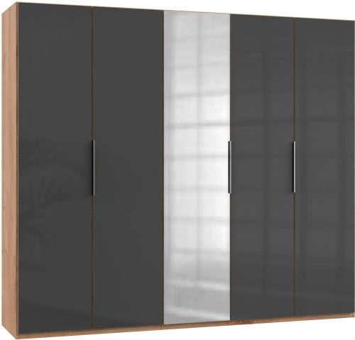 fresh to go, Fresh To Go Kleiderschrank »Level«, mit Glas- und Spiegeltüren