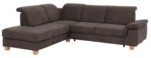 Home affaire Ecksofa »Dalia«, mit Federkernpolsterung, wahlweise mit Bettfunktion, Bettkasten und Kopftteilverstellung