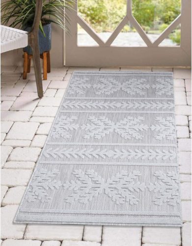 Carpet City, Carpet City Teppich »Santorini«, rechteckig, 5 mm Höhe, 3D-Effekt, für Wohnzimmer, Flur, Küche, Wintergarten, Balkon, Wetterfest & UV-beständig